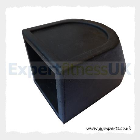 Rubber Foot End Cap 2" x 2" (50mm x 50mm)