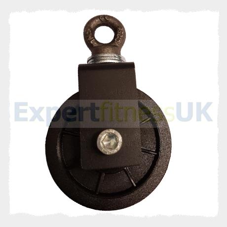 Steel Pulley Bracket, 90mm Pulley Wheel and Hanging EyeBolt