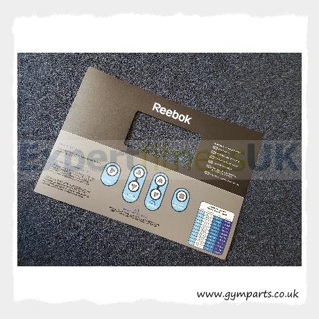 Reebok Fusion Treadmill Console Sticker Overlay