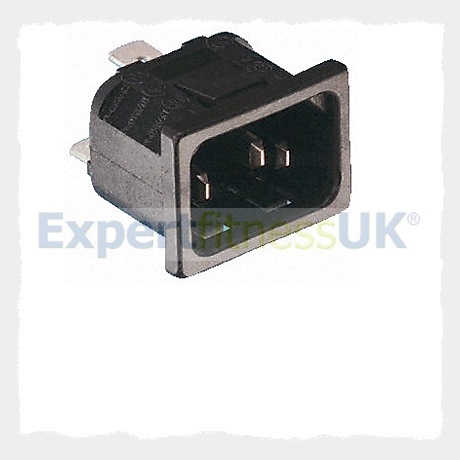 Snap fit Mains Power Inlet Socket UK Type Leads