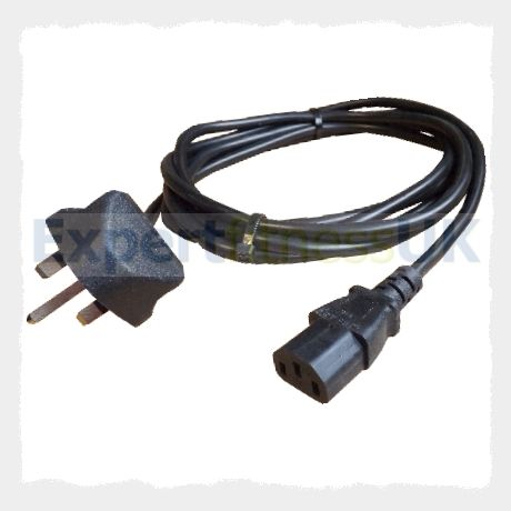 Treadmill Mains Power Inlet Lead (Straight) Universal UK Fit