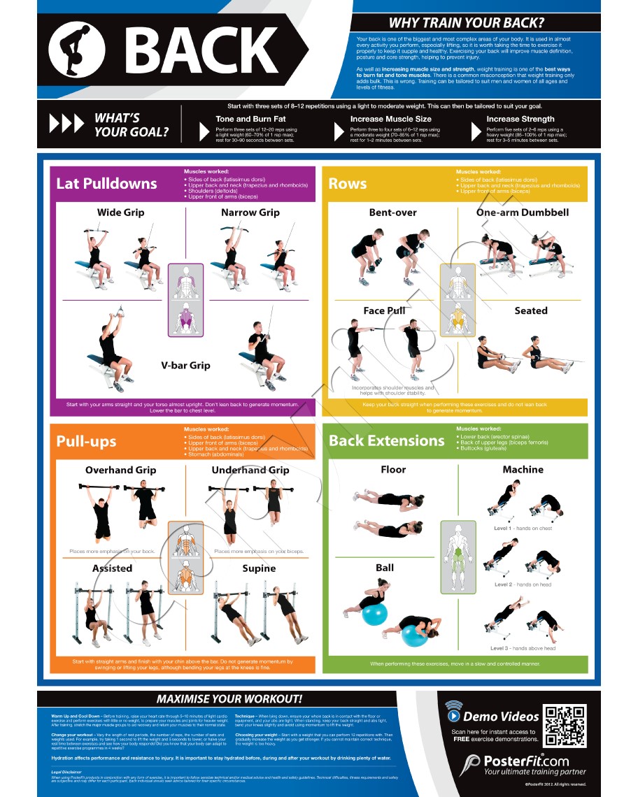 reebok deck exercises poster