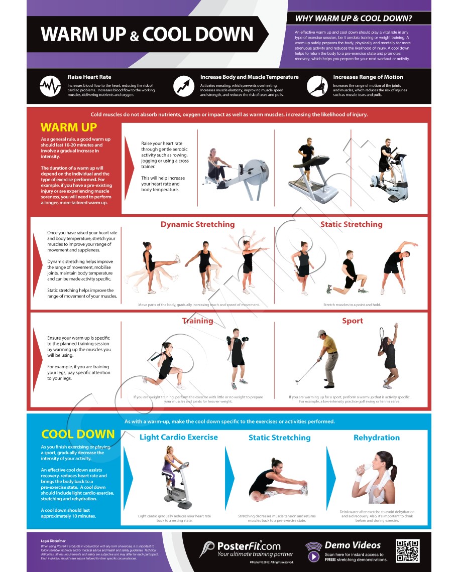 reebok deck exercises poster