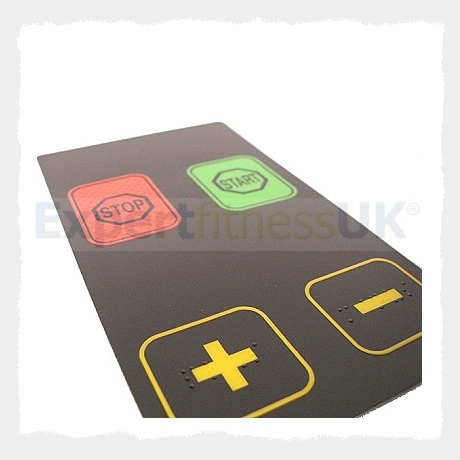 Powerjog Treadmill Console Overlay 4 Key Keypad and Membrane