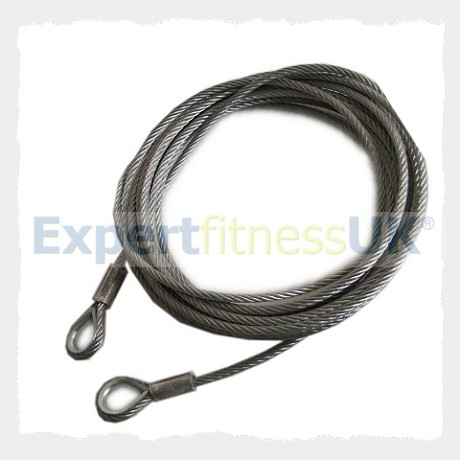 PowerSport Leg Extension 2 Station MultiGym Gym Cable Wire Rope (Latest Version Front Section)