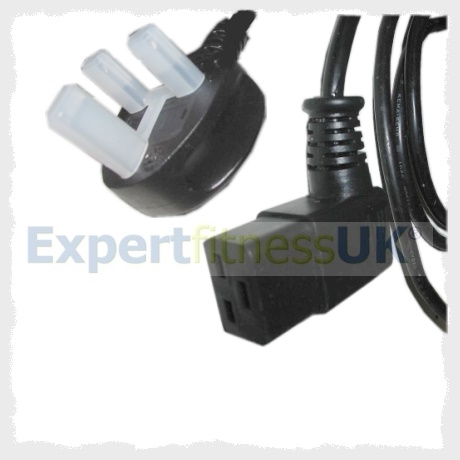 13A Mains Power Lead C19 Type Right Hand
